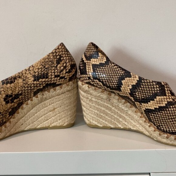 Vince Sonora Espadrilles Wedge Heels Sandals Size 5 - Picture 7 of 11